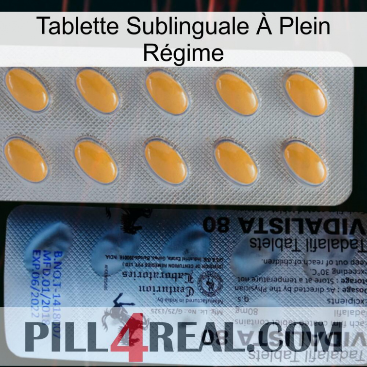 Tablette Sublinguale À Plein Régime 44